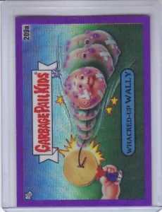 WHACKED-UP WALLY 2023 TOPPS CHROME GARBAGE PAIL KIDS OS6 PURPLE #223/250 - Picture 1 of 2