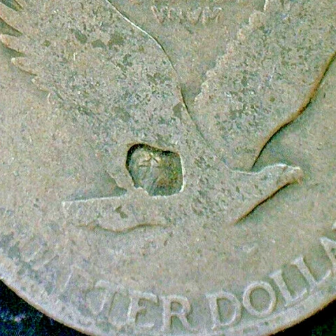U.S. 1927 STANDING LIBERTY QUARTER $ SILVER COIN-KM#145-CHAMBER CONTAMIN. ERROR Cover