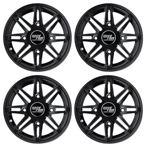 12" RockTrix RT103 12x7 ATV Wheels (4x110 74mm Bore 5+2 Offset) for IRS ATV UTV - Picture 1 of 7