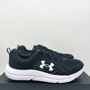 NEW Under Armour BGS Assert 10 WIDE Black Shoes 3026185-001 Youth Sizes - Picture 1 of 8