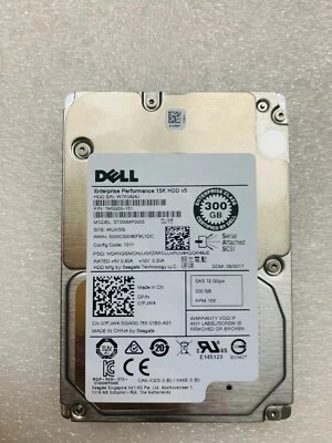 Dell 7FJW4 07FJW4 ST300MP0005 300GB 12G 15K 2.5'' SAS 1MG200 Hard Drive - Image 1 of 4