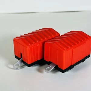 Thomas The Train Cargo Box Cars Trackmaster Trailers Pull Behind Lot of 2 - Picture 1 of 15