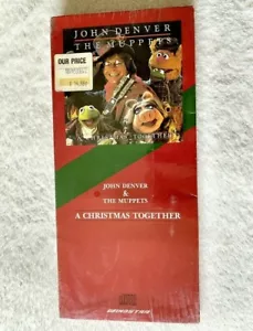 JOHN DENVER & THE MUPPETS SEALED LONGBOX CD CHRISTMAS TOGETHER PROMO JIM HENSON - Picture 1 of 8
