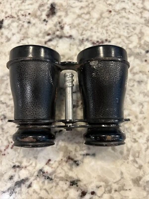 Vintage German Binoculars Unbranded Leather - Image 1 of 4
