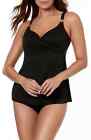 Miraclesuit Solid Bra Cut Sized Underwire Tankini Top L66723 Women's Size 40D