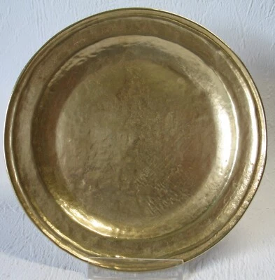 Massiver Collini Austria Messing-Teller mit Signatur – Ø von ca.: 170 mm – Gewic - Bild 1 von 4