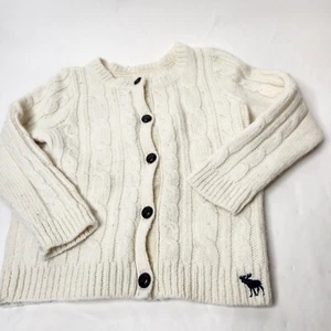 Abercrombie & Fitch Kids Large White Sweater Alpaca Blend - Picture 1 of 5