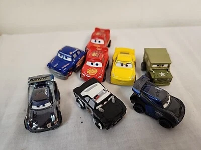 Disney Pixar Cars Mini Racers (8) Mattel 2016 SARGE POLICE STORM MORE  Die Cast - Image 1 of 4