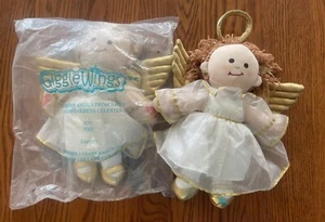 Set of 2 Vintage Giggle Wings Stuffed Plush Guardian Angel Doll 2003 Recordable - Picture 1 of 4