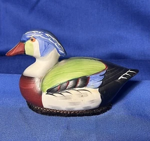 "Estatuilla removedor de pelusa ""Pato mallard"" cerámica Jasco 5"" x 2 1/2" - Imagen 1 de 3