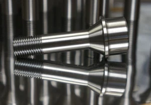 Ferrari Titanium Lug Bolts 52 mm 17 mm inner HEX 14x1.5 20pcs set - Picture 1 of 10