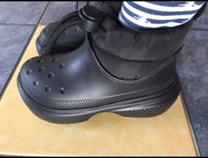 Crocs Stomp Lined Boots Schneestiefel Regenstiefel Fell vegan 37 Winterstiefel - Bild 1 von 9