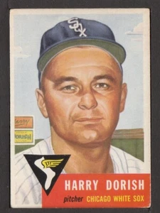 1953 Topps #145 Harry Dorish Chicago White Sox sehr guter Zustand Set Break - Bild 1 von 2