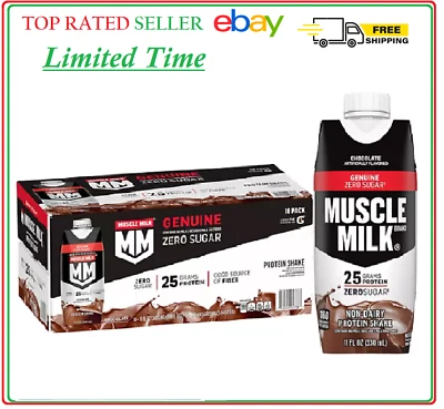 Batido de proteínas genuinas Muscle Milk, chocolate (11 fl. oz, 18 pk.) ENVÍO GRATIS Foto 1 de 4