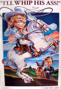 Jimmy Carter Vintage 1979 Poster 22x35" I'll Whip His Ass! 1970's Politics - Picture 1 of 1