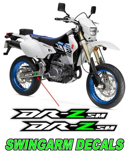 Green DRZ400 Drz400sm Swingarm Stickers Decals drz 400 400sm supermoto graphics - Foto 1 di 2