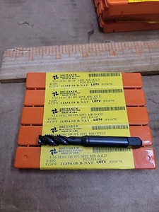 QTY: 5 Brubaker 5/16-18 H3 3fl Spfl MB GOLD Spiral Tap 81090 21354-03-B-NAT - Picture 1 of 5