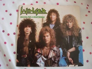 WINGER *HEADED FOR A HEARTBREAK* 7" SINGLE VINYL RECORD 7-88922 USA - Picture 1 of 3