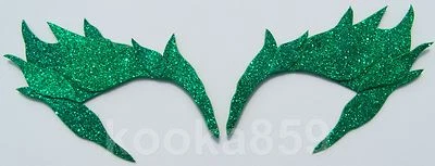 Leaf Eyebrow Glitter Eye Mask Costume, Elf, Witch, Ivy Cosplay - Image 1 of 4