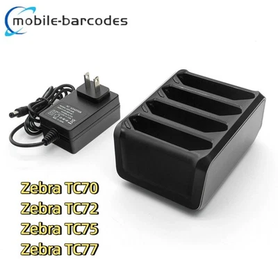 New 4-Slot Battery Charger Cradle SAC-TC7X-4BTYC1 for Zebra TC77 TC70 TC75 TC72 Foto 1 de 4