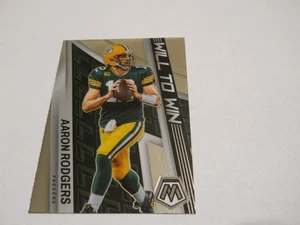 Aaron Rodgers Will to Win Insert Green Bay Packers 2022 Panini Mosaic - Bild 1 von 2