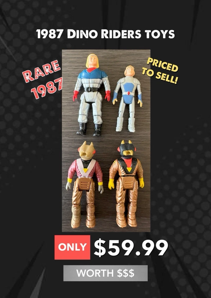 Vintage 1987 Tyco Dino Riders Figures - image 1 of 4