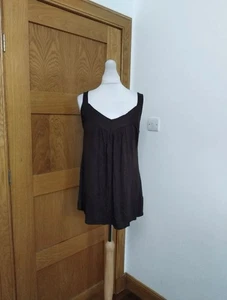 No Brand Camis Vest top Colour Dark Brown One Size 12-20 - Picture 1 of 4