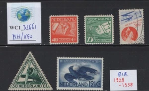 WC1_32661 NETHERLANDS. Nice lot of 1928-30 air mail stamps. MH/Used - Picture 1 of 1