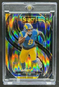 2024 Select Jared Verse Premier RC Black and Gold Prizm Shock #132 Rams - Picture 1 of 2