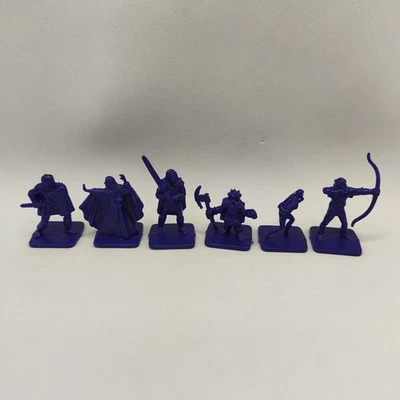 Dragon Strike Board Game 1993 TSR Dungeons & Dragons Heroes Figures Lot 6 Purple - Image 1 of 4