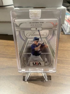 2024 Panini Flawless Joe Mauer USA Diamond Gem Relic #match 16/25 SSP Twins HOF - Picture 1 of 2