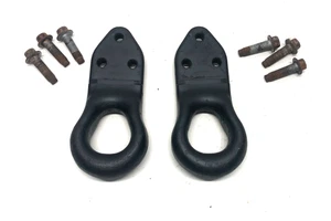 99-07 Ford F250 F350 Tow Hook Recovery Loop Black W/ Bolts F81A-17A954-Aa - Foto 1 di 10