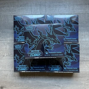 Pokémon TCG Phantasmal Flames Pokemon Center Exclusive ETB Elite Trainer Box 🔥 - Picture 1 of 6