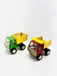 Vintage 3” Mini Buddy L Dump Truck & Farm Dump Truck Made In Japan - Picture 1 of 12