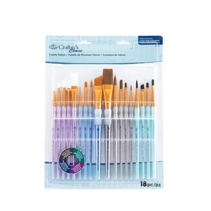 ROYAL & LANGNICKEL© CRAFTER'S CHOICE™ SUPER VALUE VARIANT TAKLON BRUSH SET 18-TEILIG - Bild 1 von 3