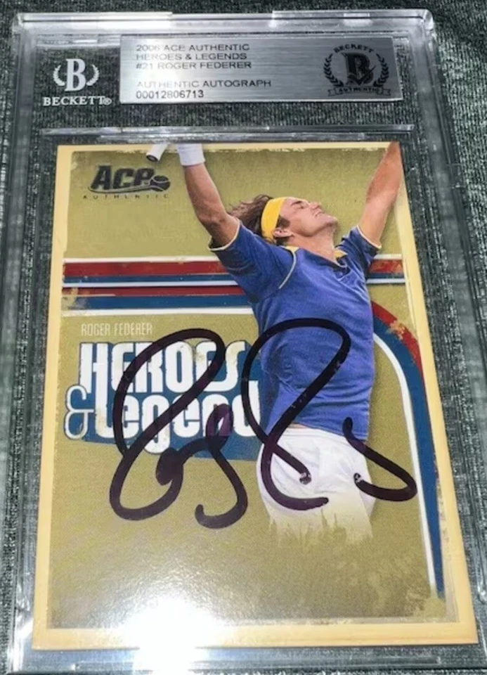 Roger Federer 2006 Ace Authentic Tennis Signed Card Beckett Autograph 10 BAS - Image 1 of 1