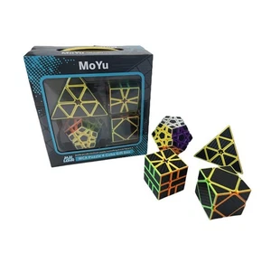 4 - Juego de regalo rompecabezas - Pyraminx, Skewb, Square-1, Megaminx fibra sin pegatinas - Imagen 1 de 14