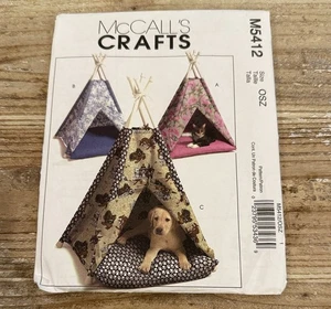 Vintage McCall’s Crafts Pet Tepee Uncut Sewing Pattern M5412 - Picture 1 of 3
