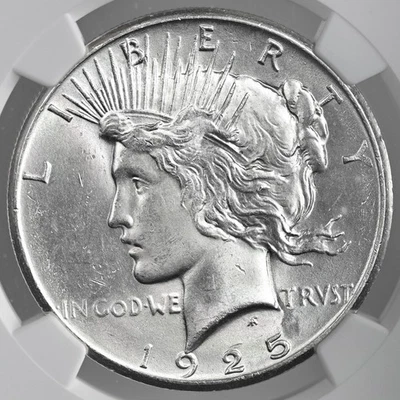 1925 Peace Dollar From OBW Roll Estate Sale CHOIC-GEM Bu Uncirculated 90% Silver