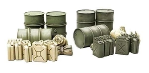 Tamiya Models Jerry Can and Oil Drum Set - Picture 1 of 2