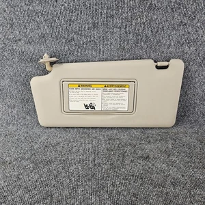 2008-2015 Nissan Rogue Sun Visor Driver Side BEIGE Vinyl Left OEM W/ Light - Picture 1 of 9