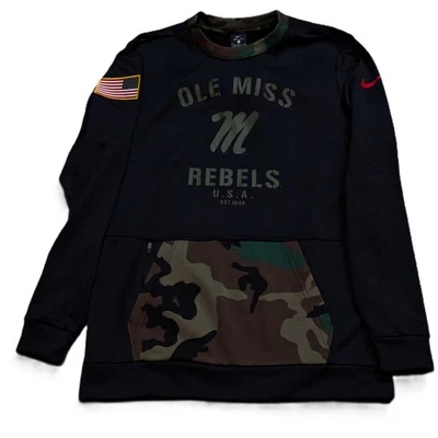 Nike Ole Miss Rebels Sudadera Para Hombre Mediana Negra Militar DD4311-010 Foto 1 de 4