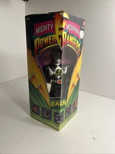 1993 Bandai #2200 MMPR Mighty Morphin Power Rangers Zach Black Ranger 8" Figure - Picture 1 of 6