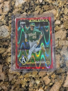 2024 Topps Chrome - Zack Gelof #282 RayWave Refractor (RC) Red /5 - Bild 1 von 3