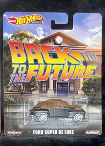 Hot Wheels 2023 Premium Retro Regreso al Futuro Ford Super Deluxe con Estiércol - Imagen 1 de 2