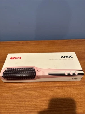 TYMO Ionic Plus Hair Straightener Brush Heat-up Pink - Open Box Tested - Image 1 of 4