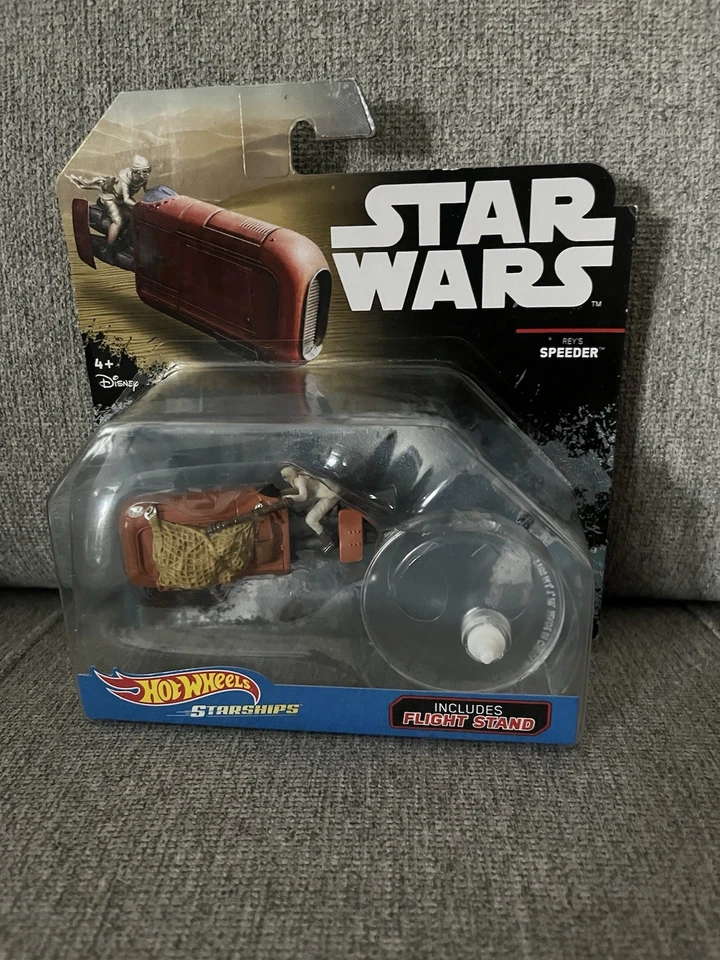 Star Wars Hot Wheels Diecast The Force Awakens Reys Speeder Starships Nuevo juguete Foto 1 de 2