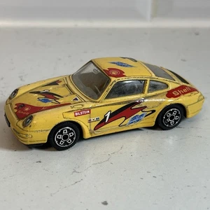 Burago Porshe 911 Carrera 1/43 gelb RAR - Bild 1 von 7