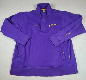 Vintage LSU Tigers Sweatshirt Herren XL NCAA Football Quarter Zip Fleece Nike Pullover - Bild 1 von 19