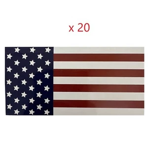 20 Stck. American Stars Streifen Flagge Aufkleber Vinyl Aufkleber Wand Fenster Tür Laptop - Bild 1 von 1